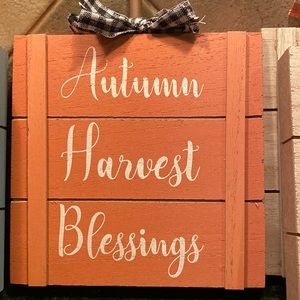 Fall wooden sign. Small 6X6.